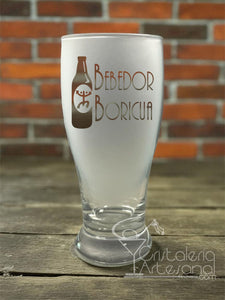 Pub Glass 19oz Bebedor Boricua