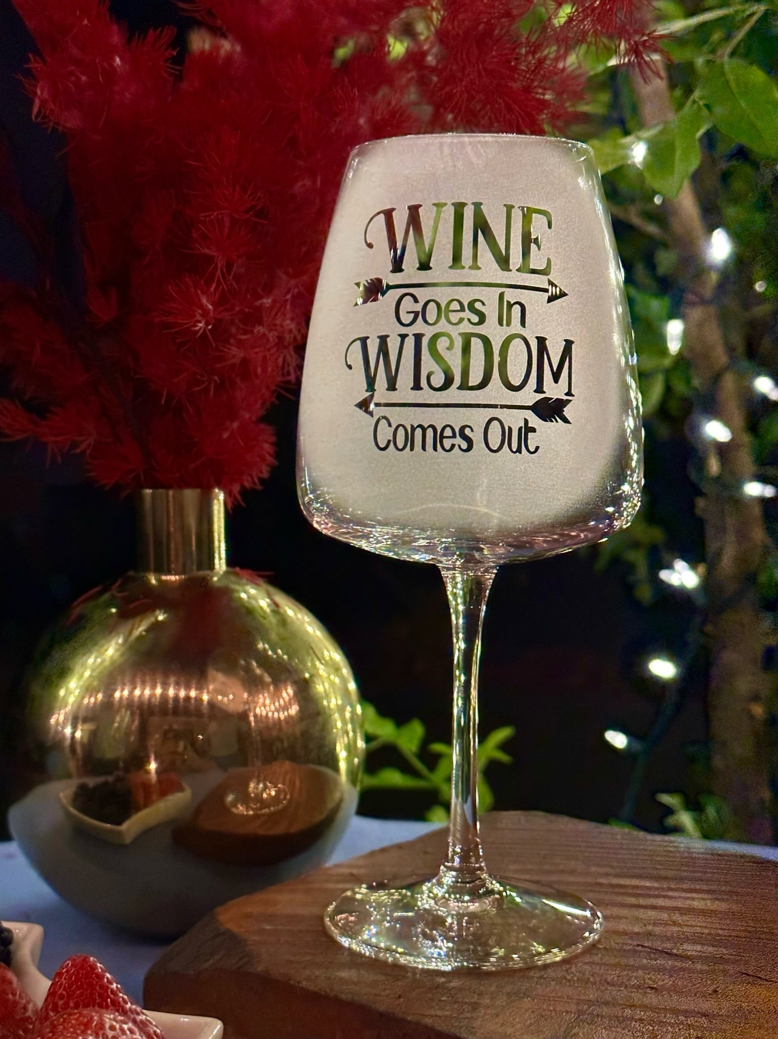 Wine Goes In Wisdom Comes Out Dyrgrip