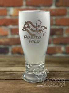 Pub Glass 19oz diseño Bandera Garita PR