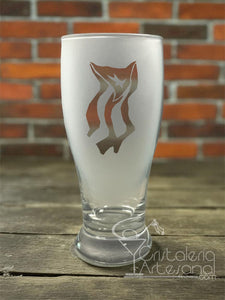 Pub de 19oz en cristal con bandera de PR
