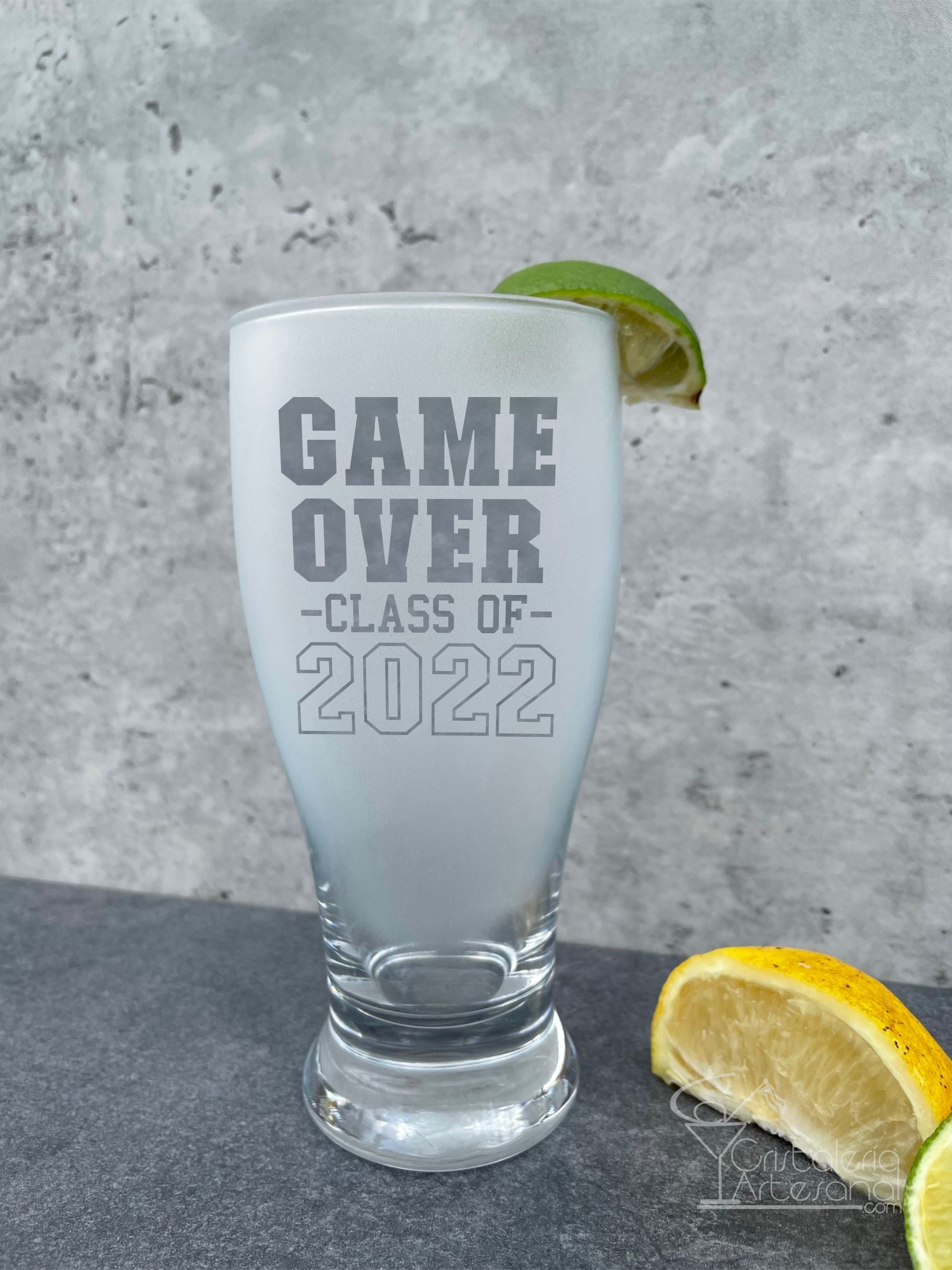 Game Over Class of 2022 Pub Glass